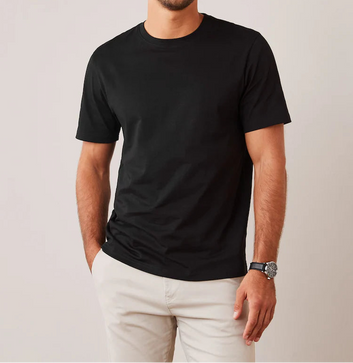 3 Pack Black T-Shirts Fit Heavyweight