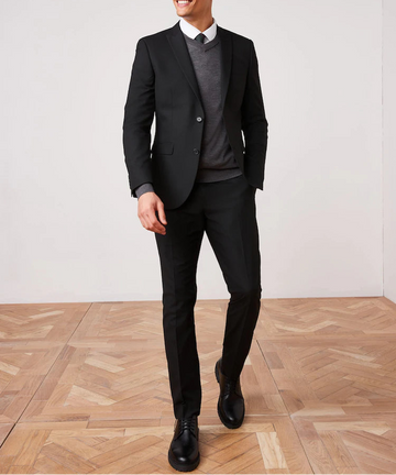 2-piece suit with (jacket, pant, & shirt)