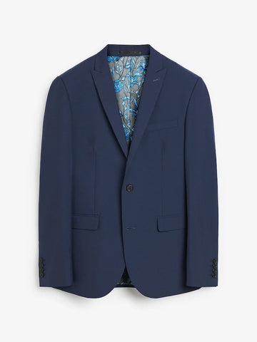 Blue Two Button Suit Jacket