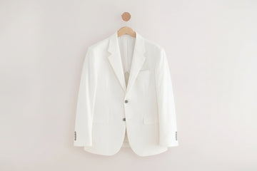 White Two Button Suit Jacket