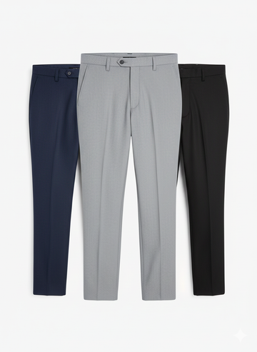 3 Pack Fit Stretch Smart Pants
