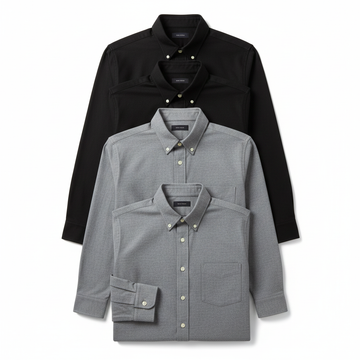 4 Pack 100% Cotton Long Sleeve Oxford Shirts