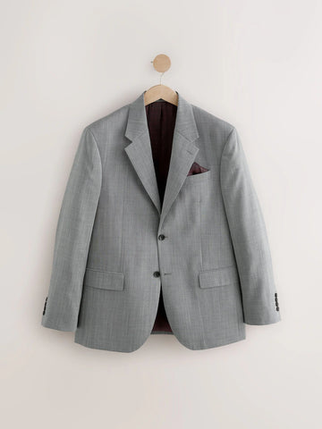 Light Grey Two Button Suit Jacket